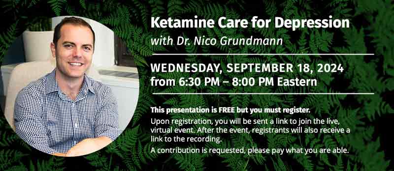 Ketamine Care for Depression with Dr. Nico Grundmann